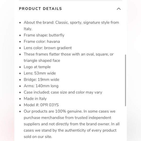 New✨authentic Prada Women's PR03YS 53mm sunglasses - Picture 15 of 15